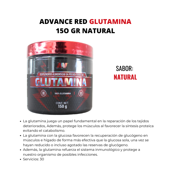 ADVANCE RED  GLUTAMINA 15O GR