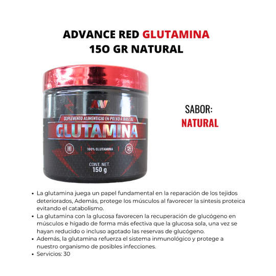 ADVANCE RED  GLUTAMINA 15O GR