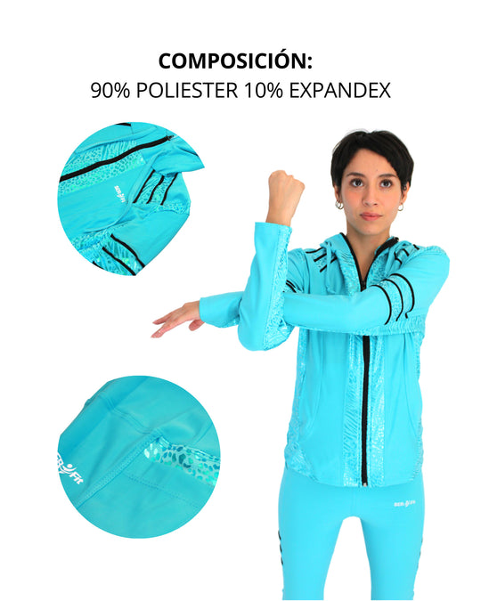 Conjunto deportivo licra mujer