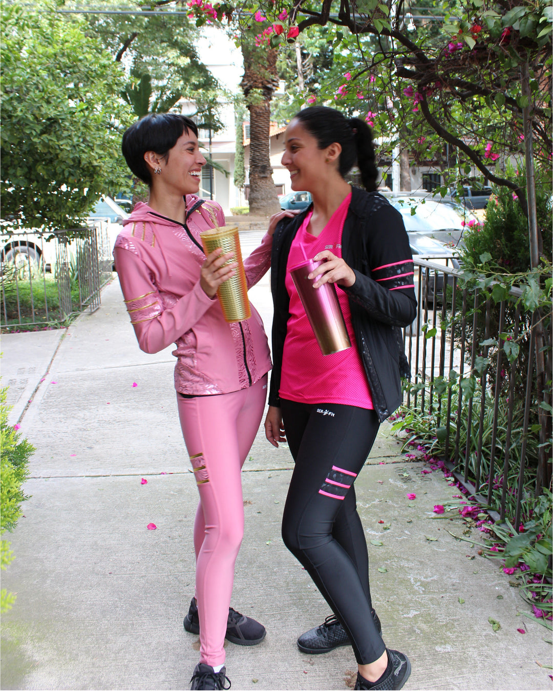 Conjunto deportivo licra mujer
