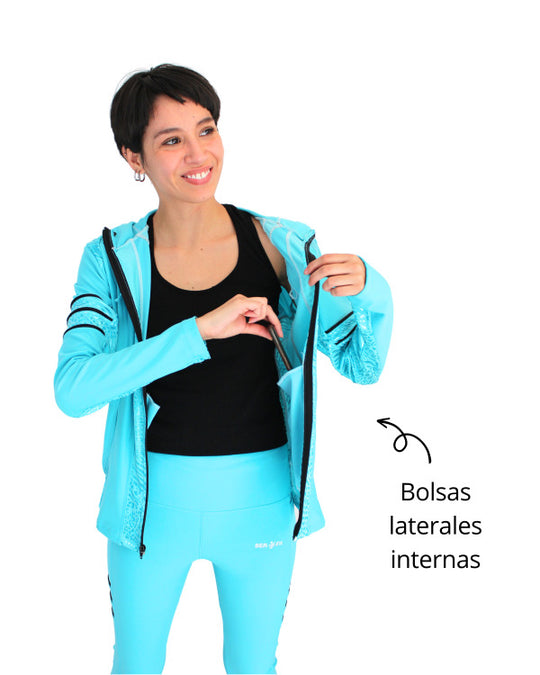 Conjunto deportivo licra mujer