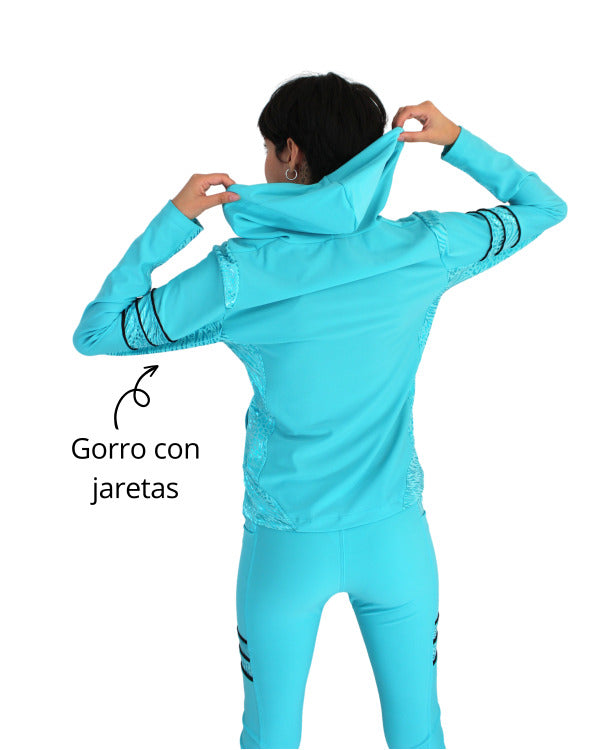 Conjunto deportivo licra mujer