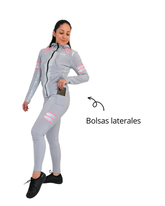 Conjunto deportivo licra mujer