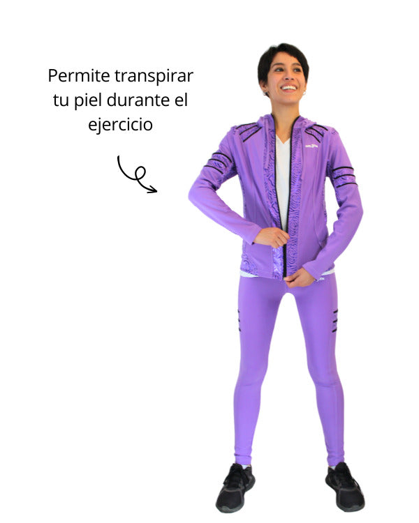 Conjunto deportivo licra mujer