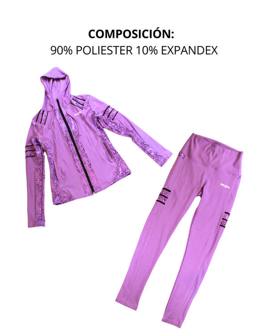 Conjunto deportivo licra mujer