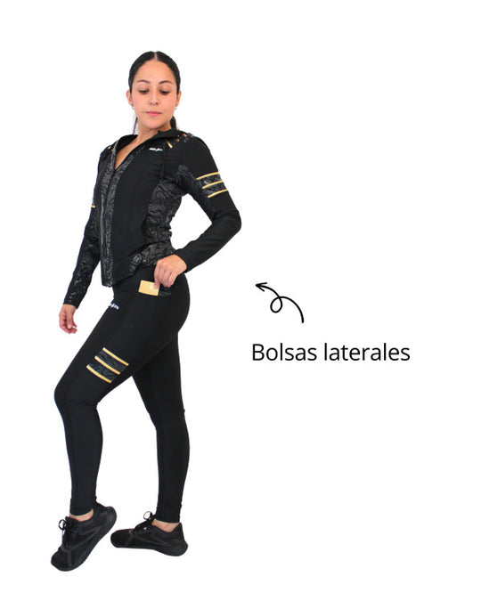 Conjunto deportivo licra mujer
