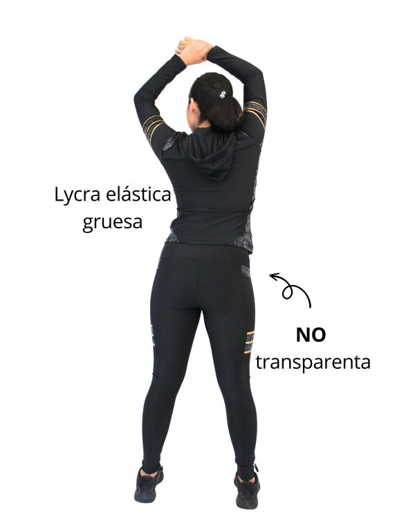 Conjunto deportivo licra mujer