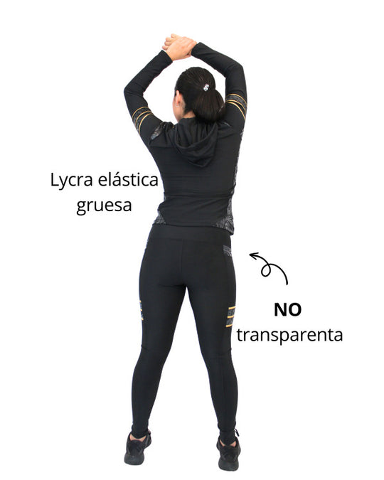 Conjunto deportivo licra mujer