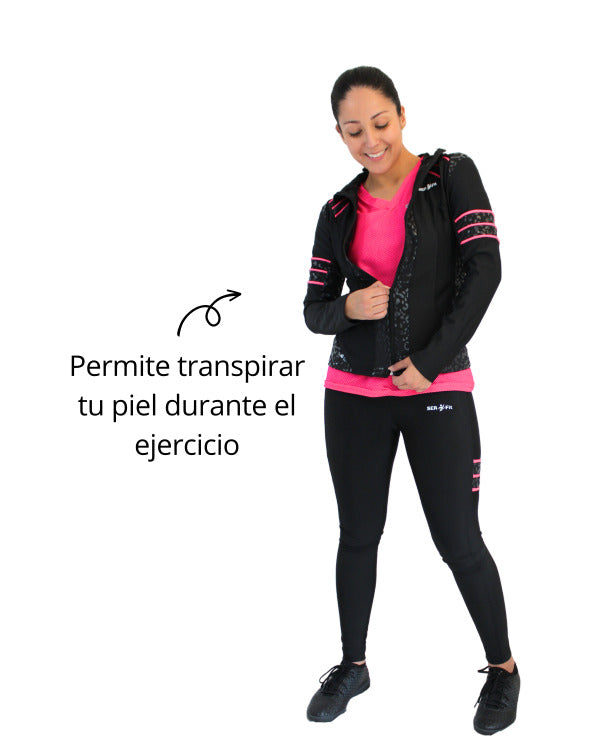 Conjunto deportivo licra mujer
