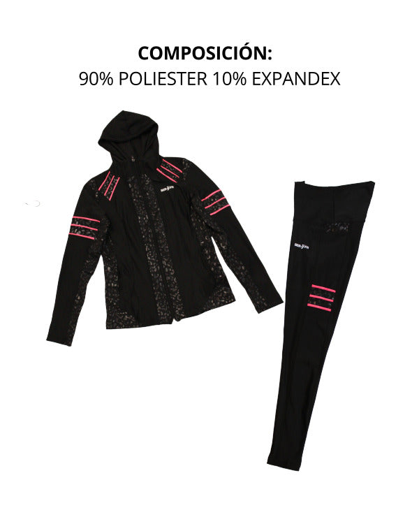 Conjunto deportivo licra mujer