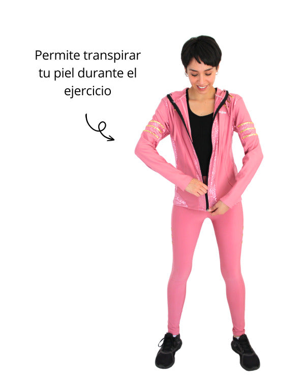 Conjunto deportivo licra mujer