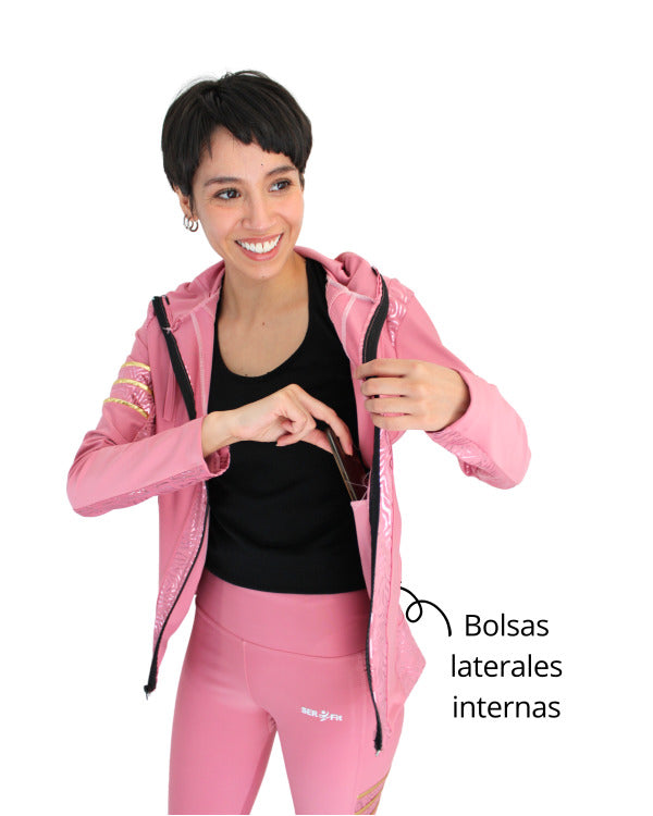 Conjunto deportivo licra mujer