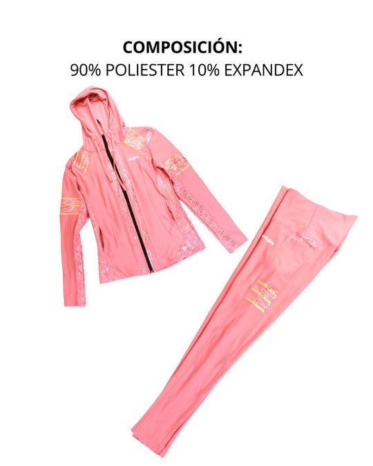 Conjunto deportivo licra mujer