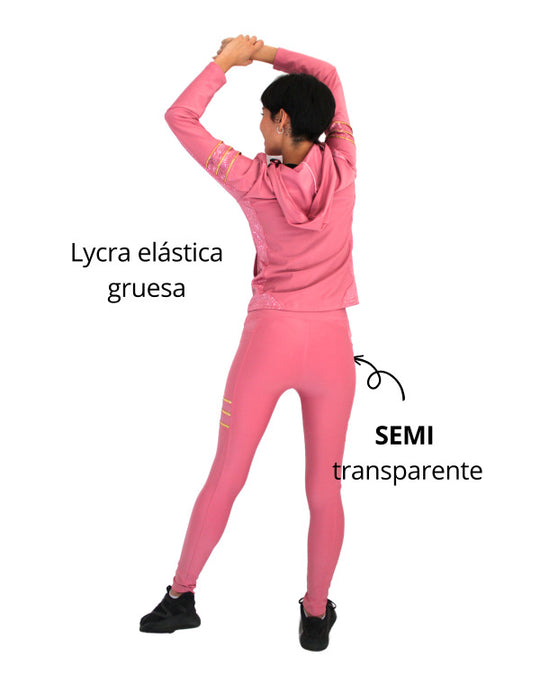 Conjunto deportivo licra mujer