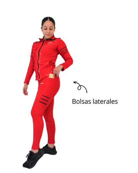 Conjunto deportivo licra mujer