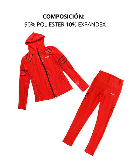 Conjunto deportivo licra mujer