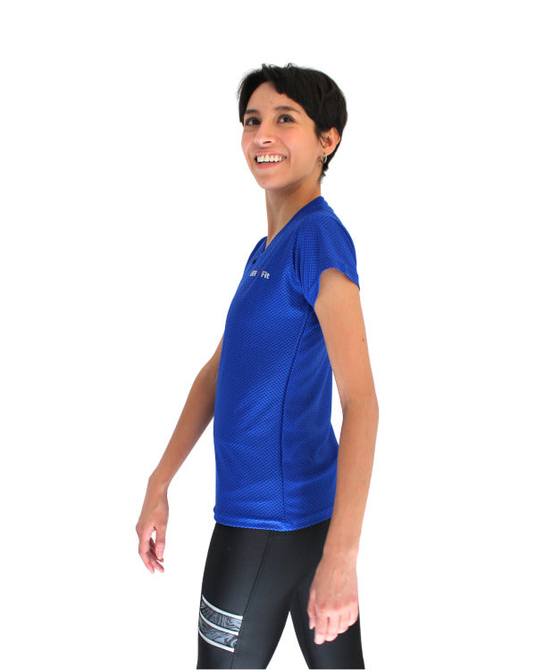 Playera dry-fit slim mujer manga corta