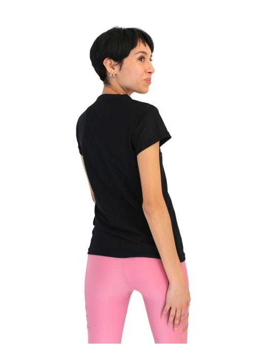 Playera dry-fit slim mujer manga corta