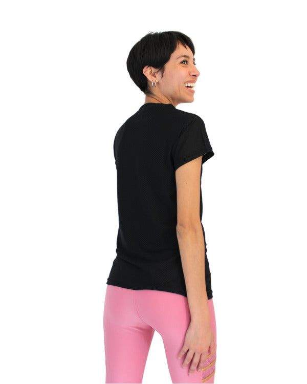 Playera dry-fit slim mujer manga corta