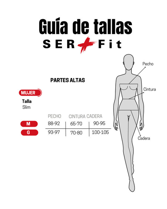 Playera dry-fit slim mujer manga corta