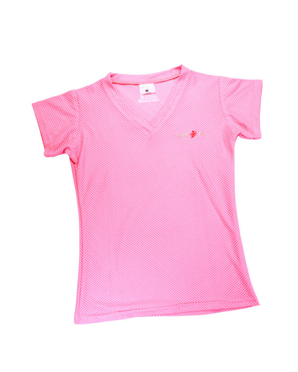Playera dry-fit slim mujer manga corta