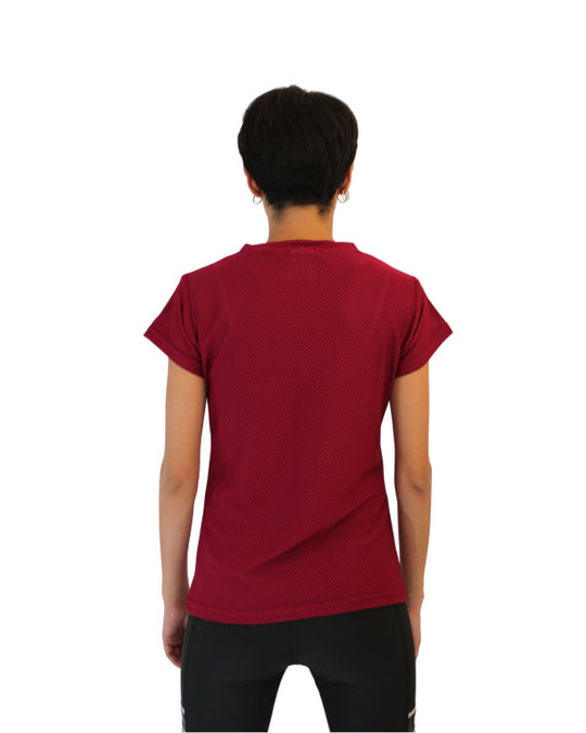 Playera dry-fit slim mujer manga corta