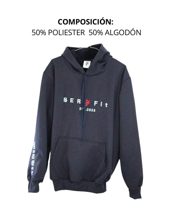 Sudadera afelpada con capucha y cangurera