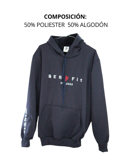 Sudadera afelpada con capucha y cangurera