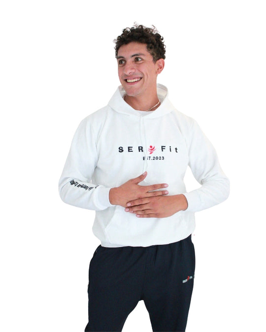 Sudadera afelpada con capucha y cangurera