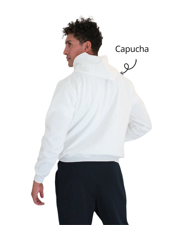 Sudadera afelpada con capucha y cangurera