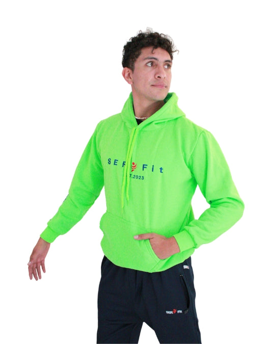 Sudadera afelpada con capucha y cangurera