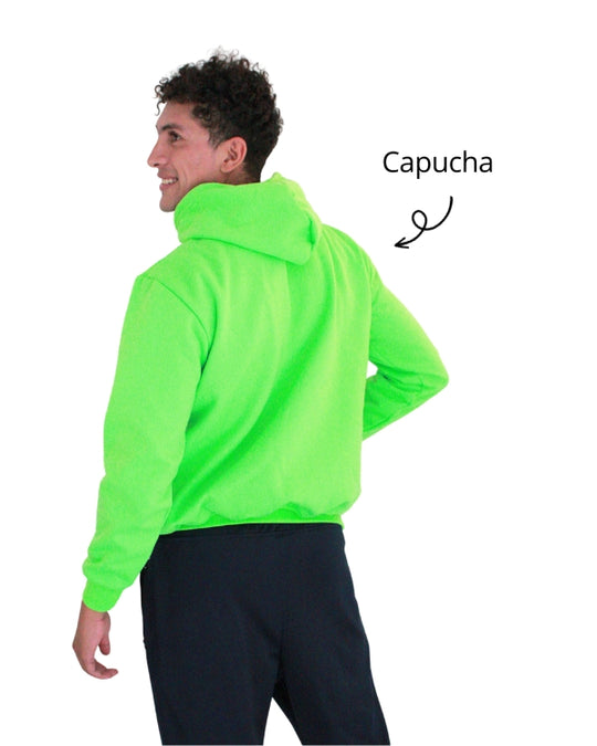 Sudadera afelpada con capucha y cangurera